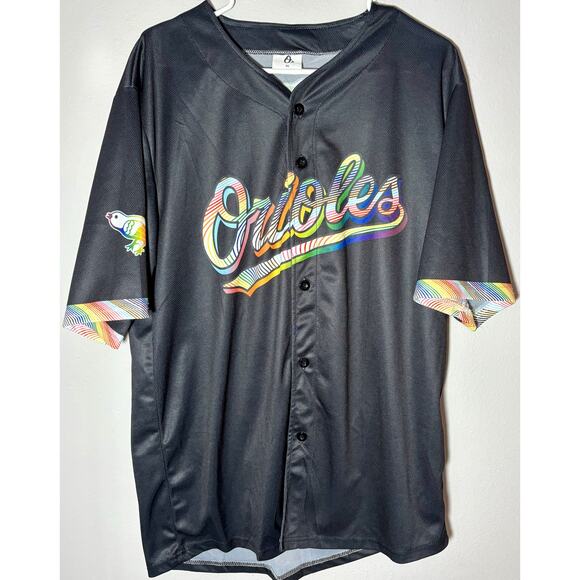 Baltimore Orioles MLB Jersey Pride Night 2025 Black Unisex Sz XL - Picture 2 of 9